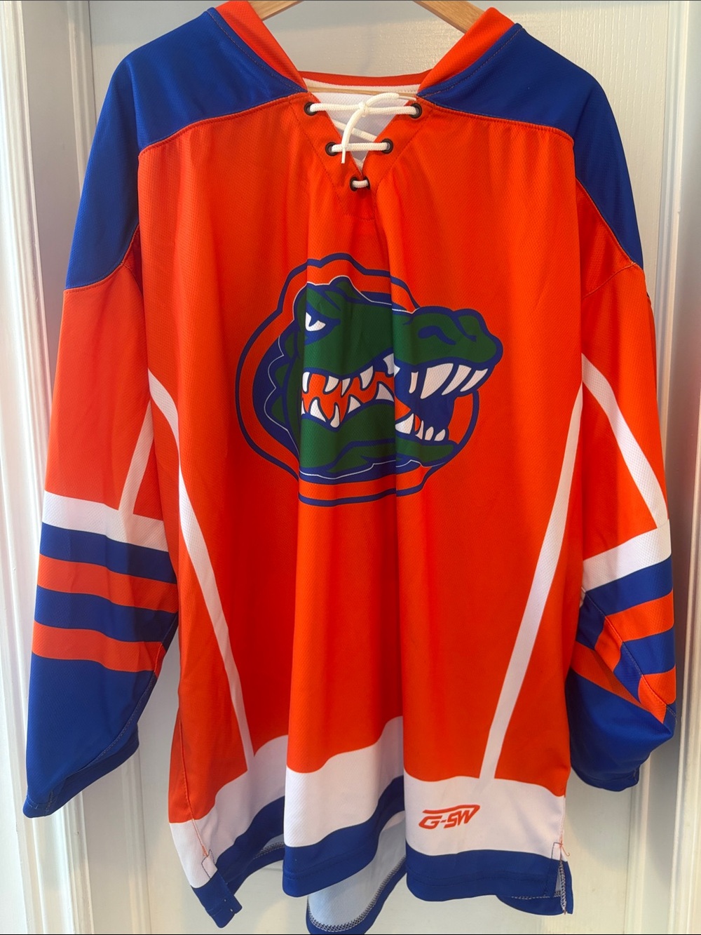 Orange Florida Gators Hockey-Style Jersey with Gator Logo